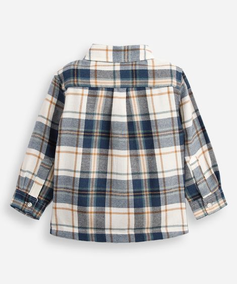 camisa infantil xadrez flanelada colorida