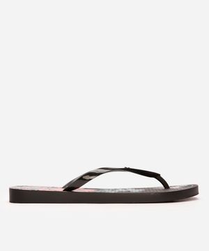 chinelo ipanema slim floral preto