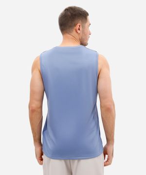 regata masculina esportiva ace com listras azul