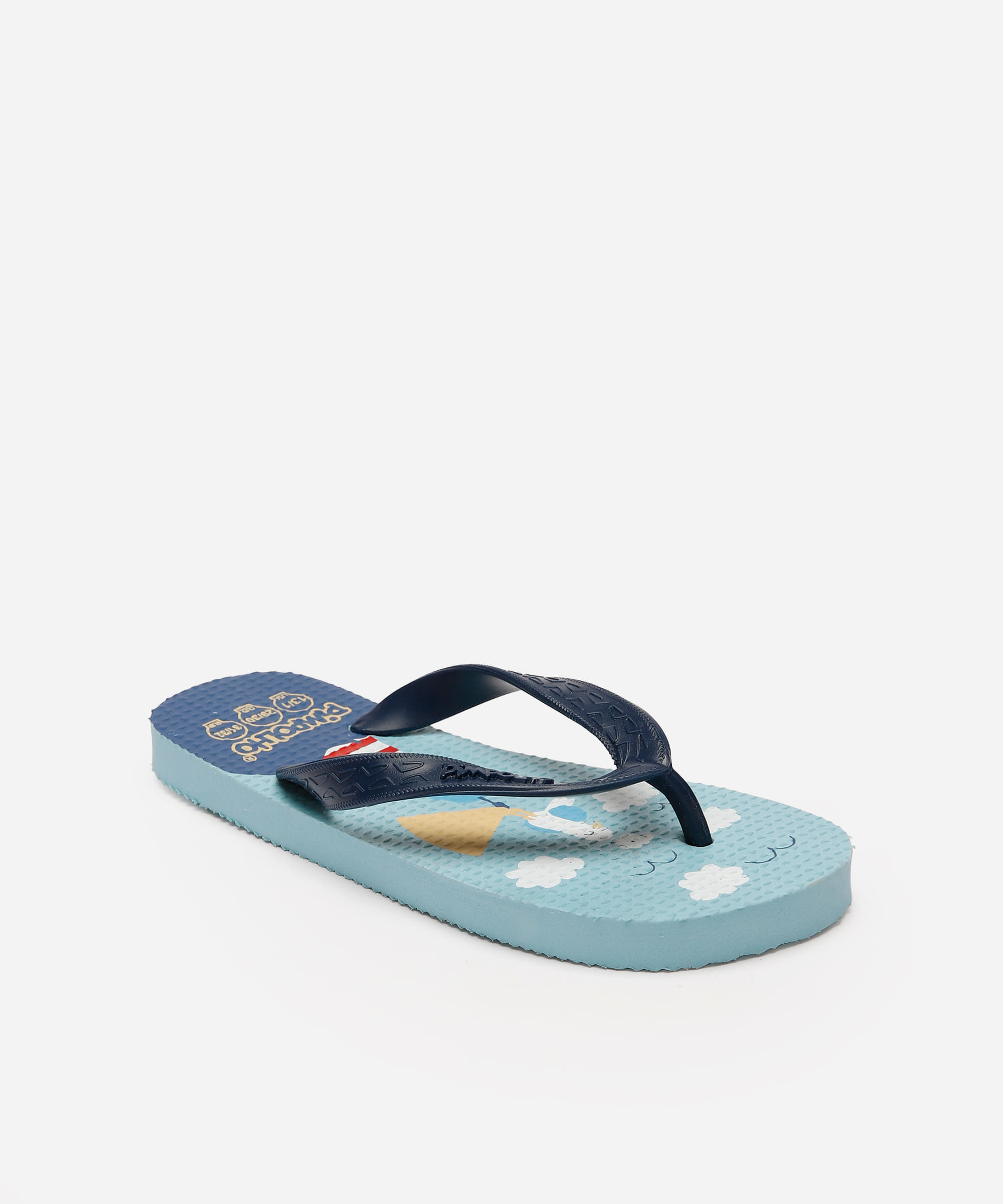 chinelo infantil pimpolho farol azul