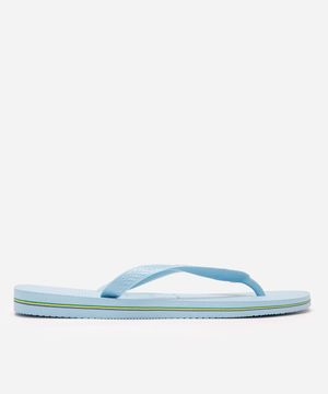 chinelo feminino havaianas brasil azul