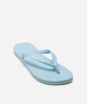 chinelo feminino havaianas brasil azul