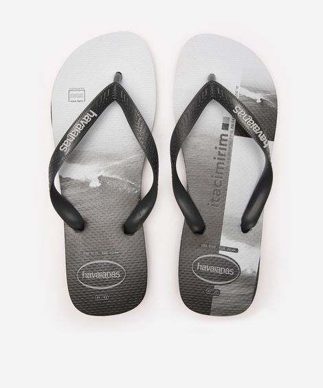 chinelo masculino havaianas surfer cinza
