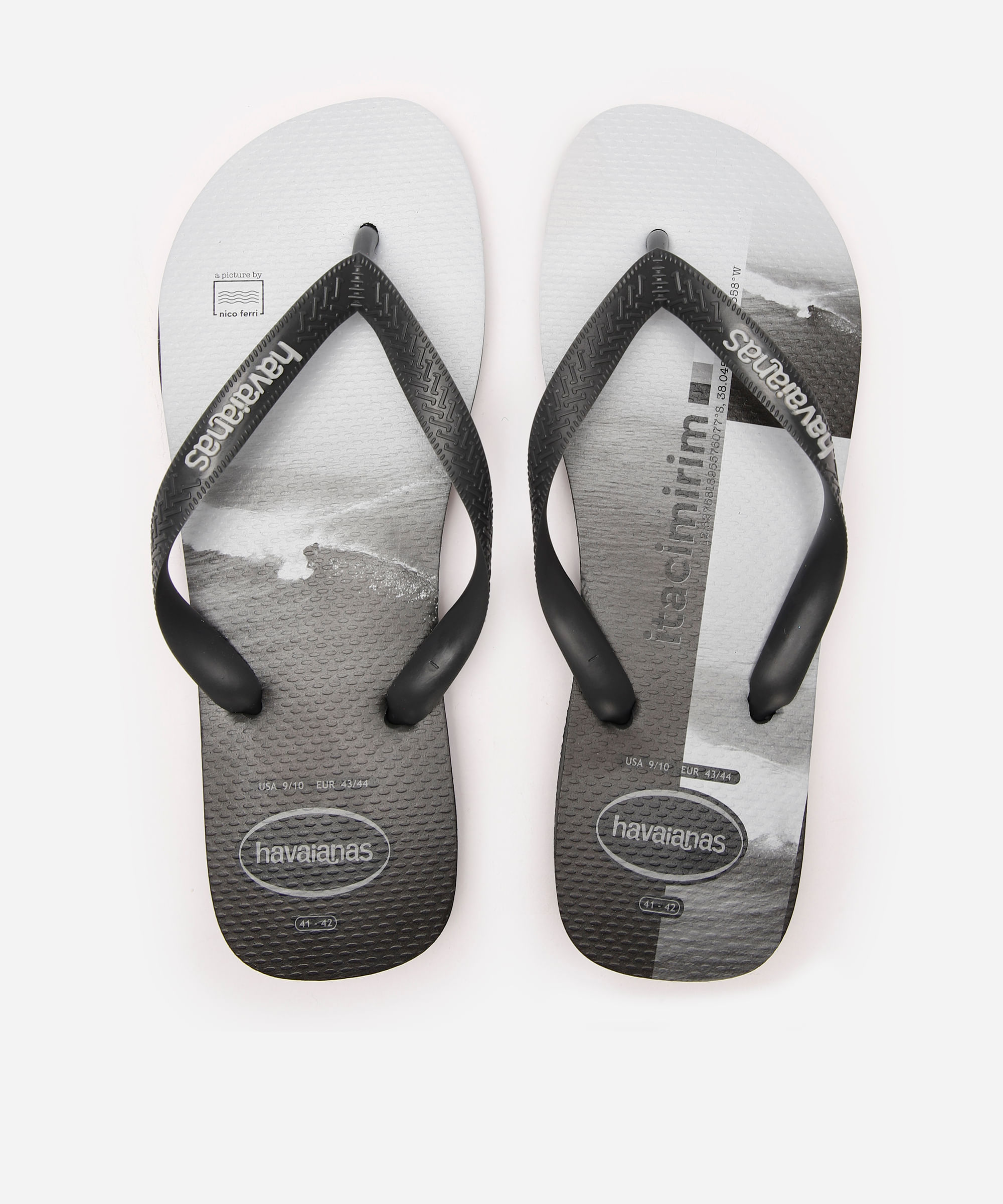 chinelo masculino havaianas surfer cinza