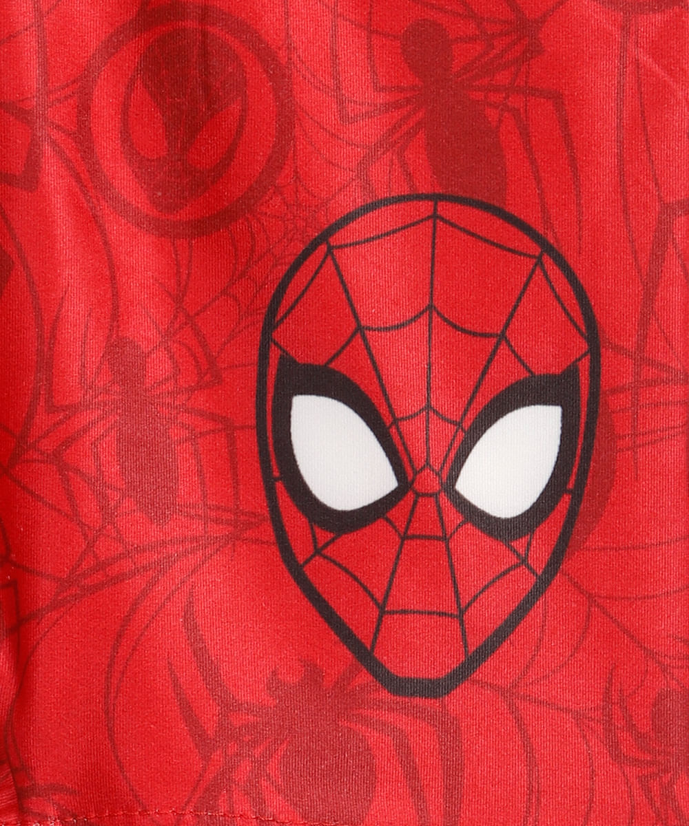 sunga bebê boxer infantil  spiderman - vermelho escuro