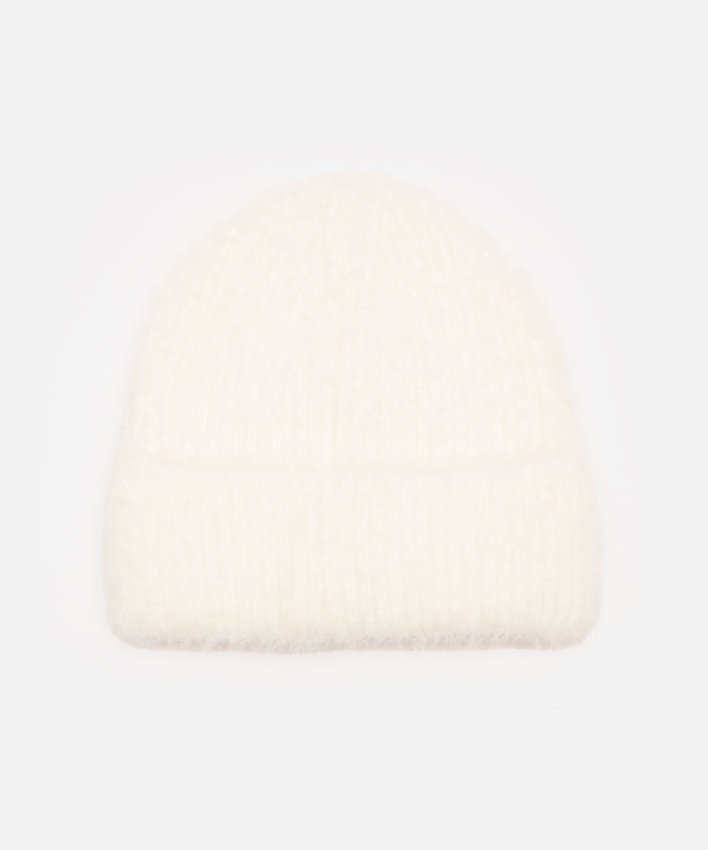 gorro infantil felpudo hello kitty - off white