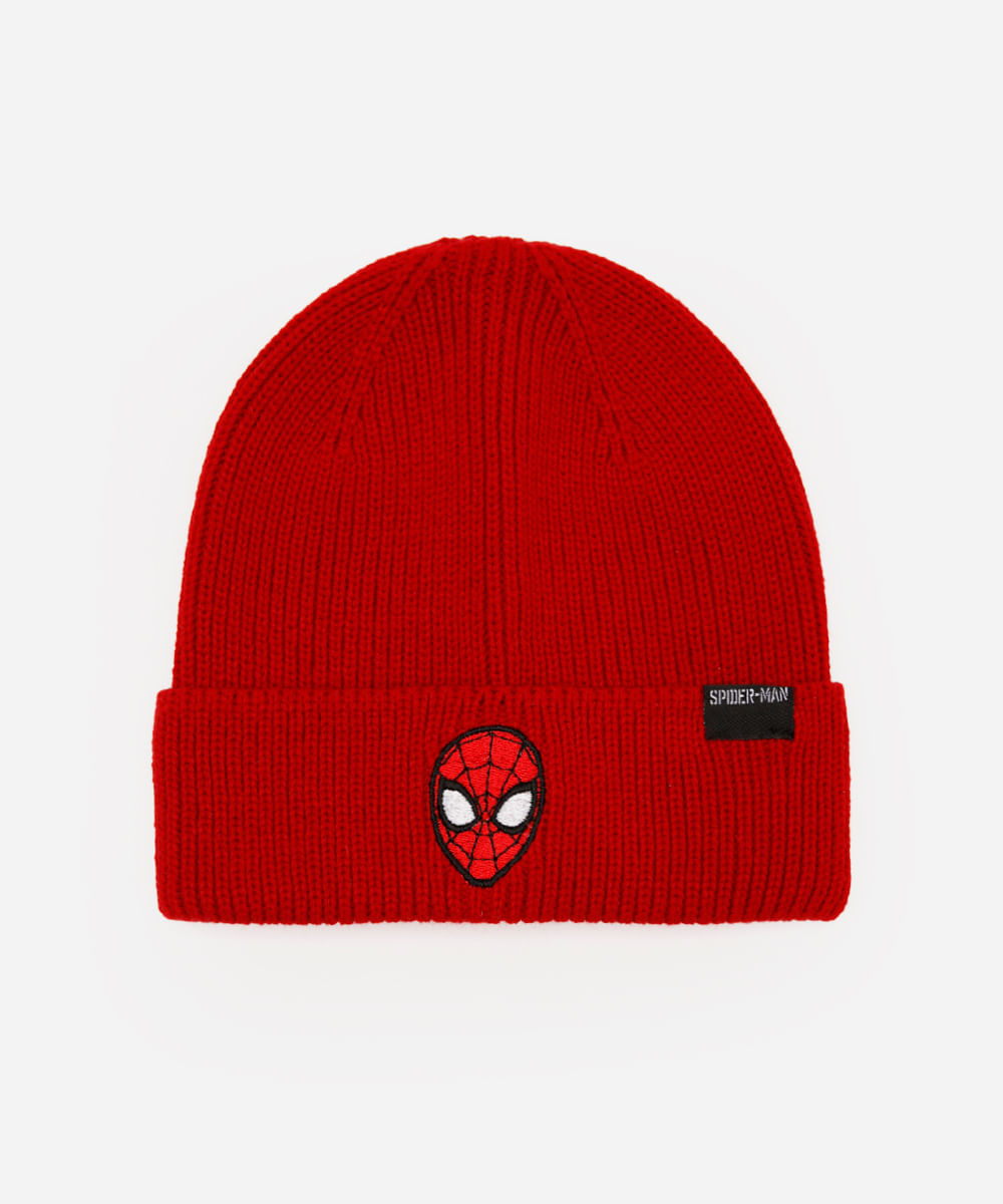 gorro infantil homem aranha vermelho