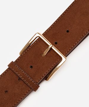 cinto feminino texturizado marrom