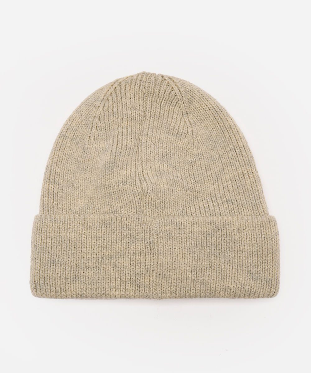kit infantil gorro e luva simba bege