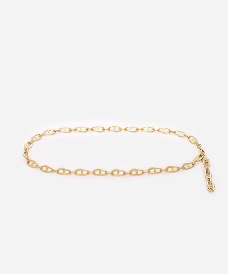 cinto feminino de corrente dourado