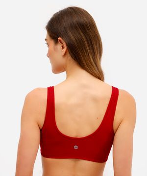 top feminino esportivo ace vermelho