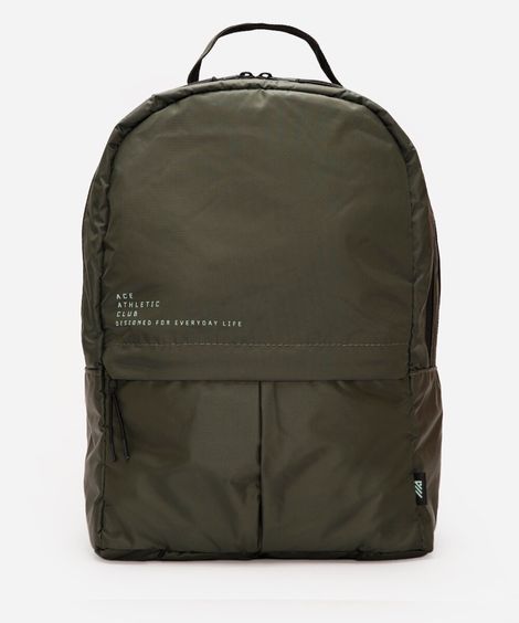 mochila com bolsos esportiva verde