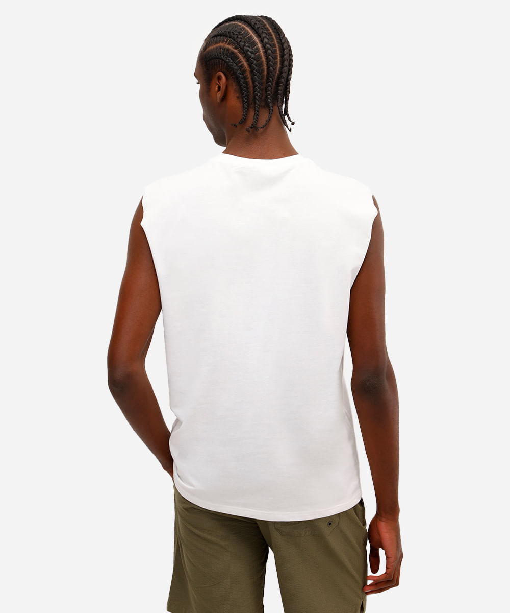 regata machão masculina estampada off white