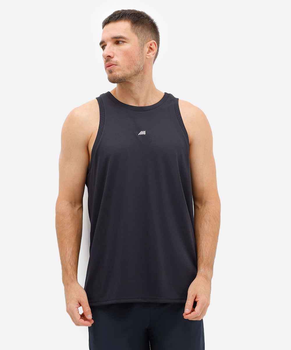 regata esportiva basquete masculina preta