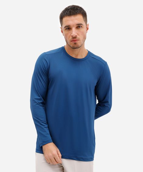 camiseta esportiva com proteção uv azul