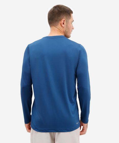 camiseta esportiva com proteção uv azul