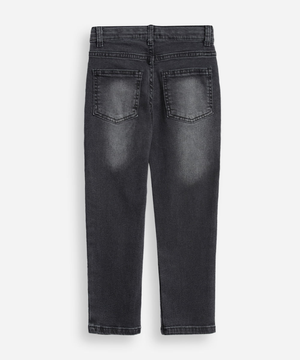 calça skinny infantil jeans preta
