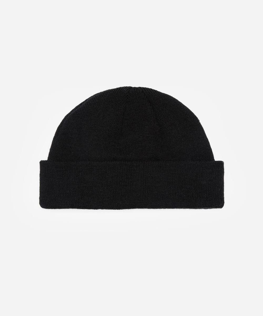 gorro unissex canelado antonio frajado preto