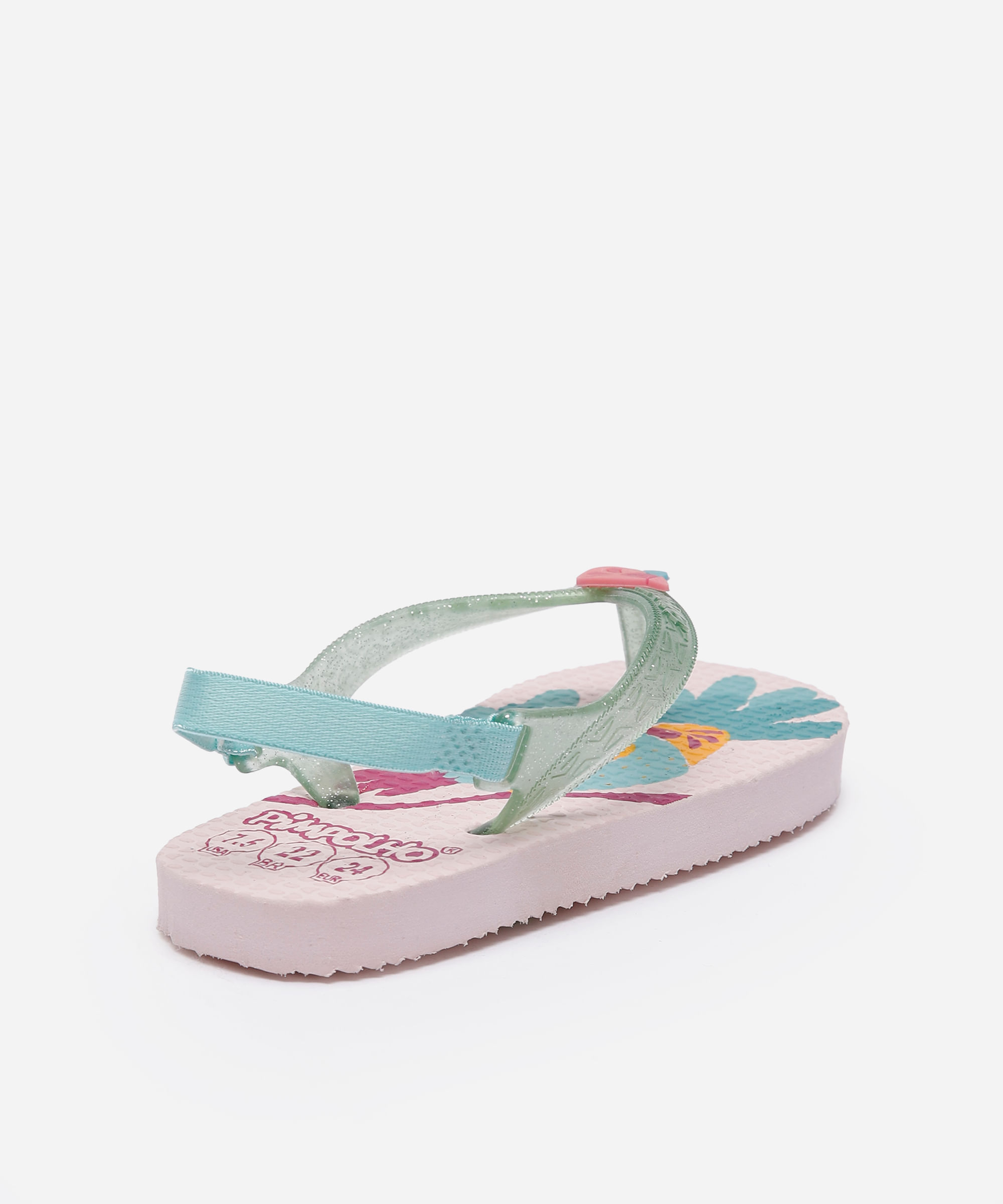 chinelo infantil pimpolho passarinho rosa