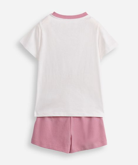 pijama curto infantil hello kitty off white
