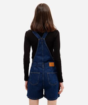 jardineira feminina jeans azul
