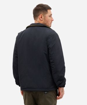 jaqueta masculina dupla face com sherpa preta