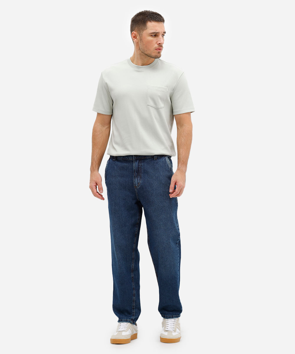 calça masculina jeans azul