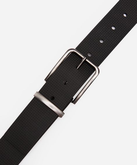 cinto social masculino texturizado preto