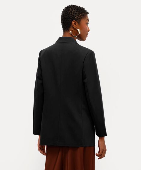 blazer feminino de alfaiataria preto