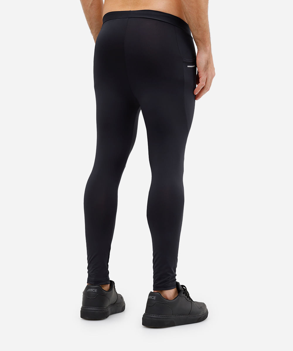calça legging masculina com bolsos preta
