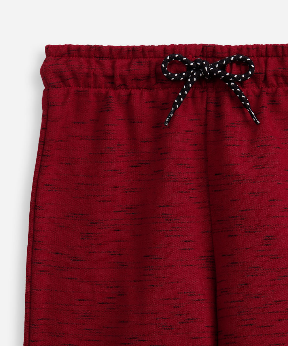 conjunto infantil de algodão mesclado vermelho