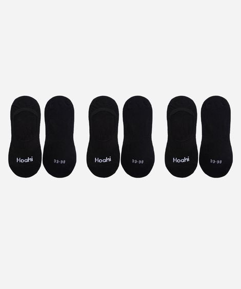 kit 3 meias invisíveis hoahi preto