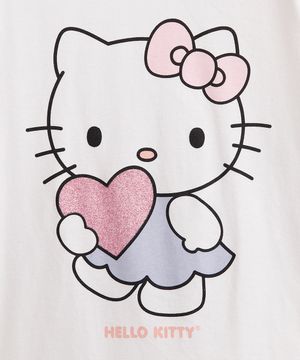 pijama longo infantil hello kitty off white