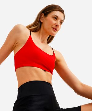 top dupla face esportivo ace - vermelho