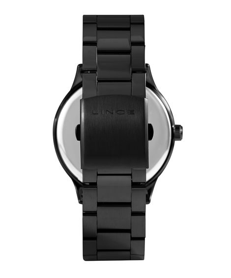 relógio masculino lince mrn4692l p2px analógico calendário preto