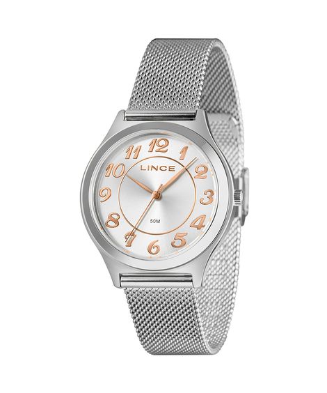 kit relógio feminino lince lrmm030l38 s2sx pj analógico prateado