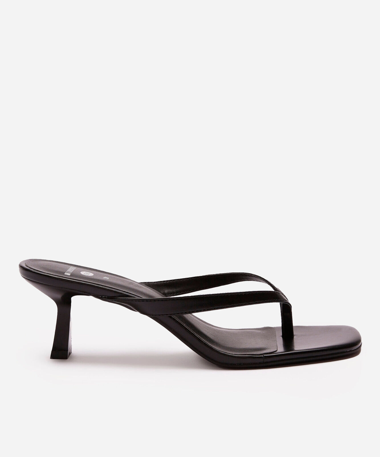 sandália feminina salto fino mindset preta