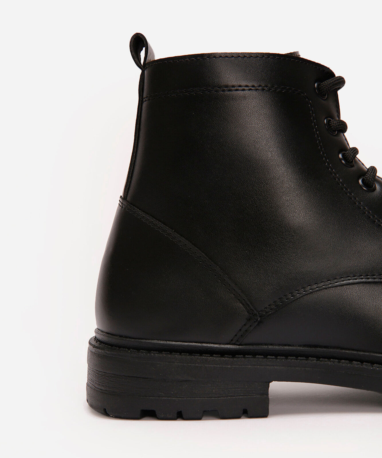 bota coturno com cadarço oneself preto