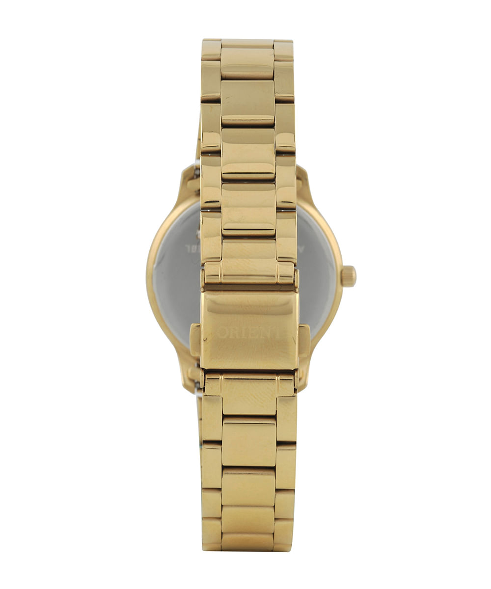 relógio feminino orient fgss0225s3kx analógico dourado