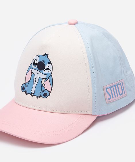 boné aba curva infantil stitch colorido