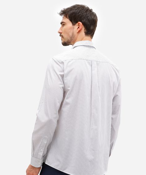 camisa manga longa quadriculada - cinza mescla escuro