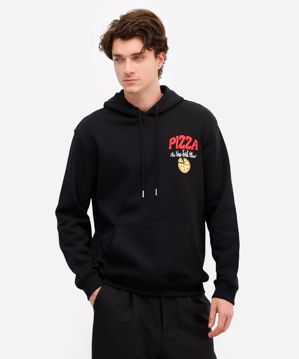 blusão masculino de moletom felpado tartarugas ninjas com capuz preto