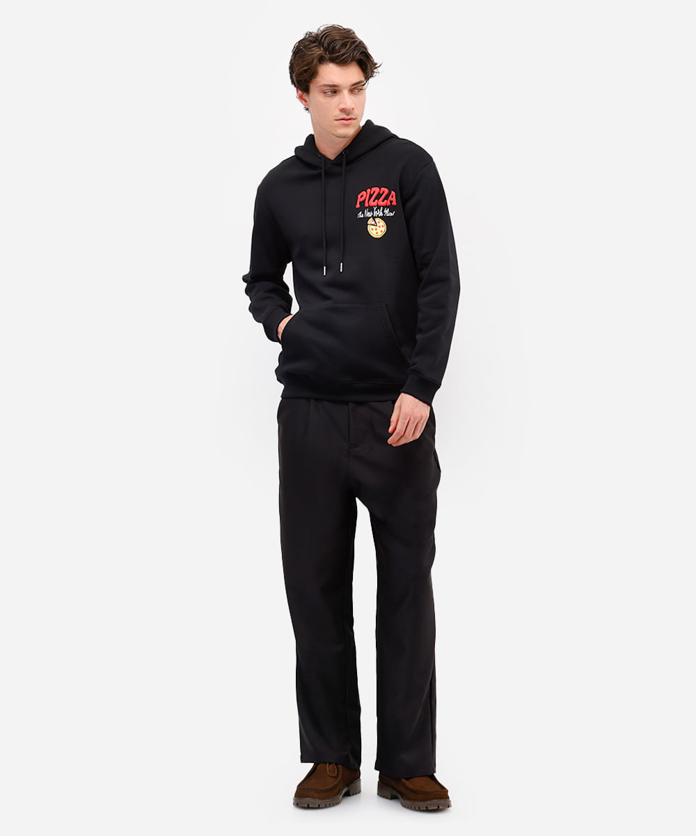 blusão masculino de moletom felpado tartarugas ninjas com capuz preto