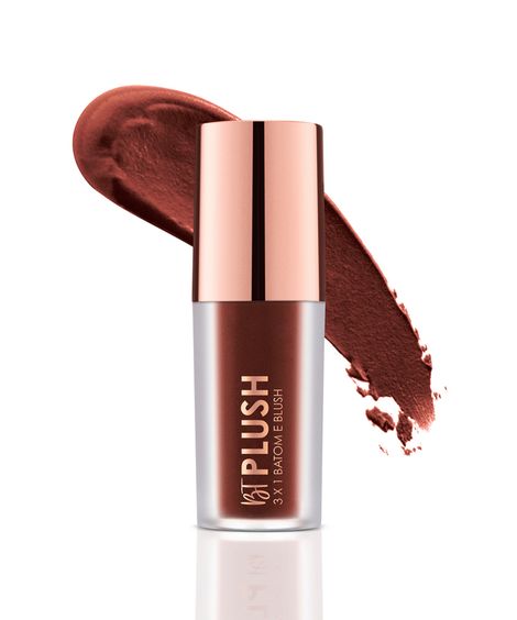 batom e blush bruna tavares plush 3x1 cocoa