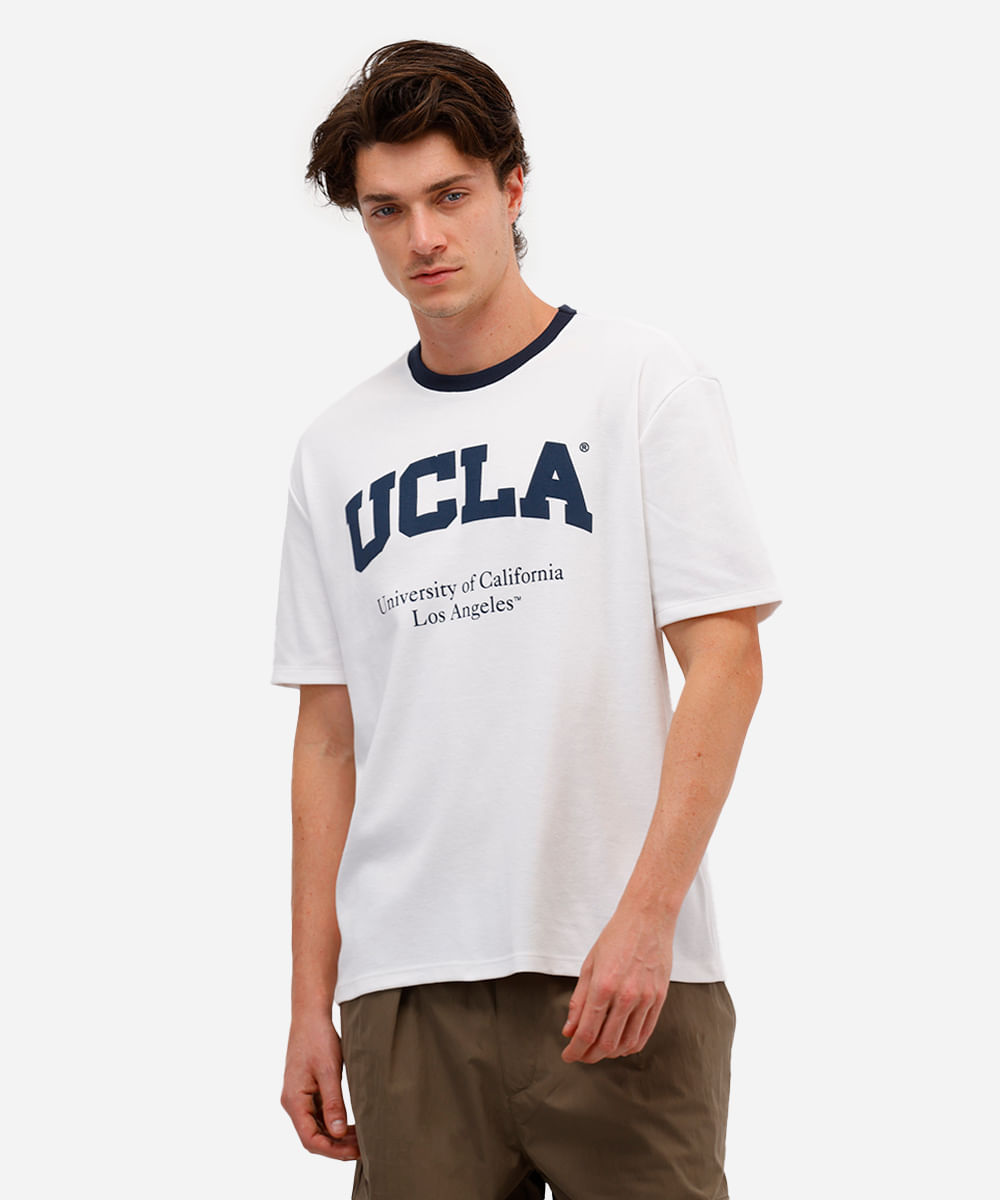 camiseta masculina manga curta ucla off white