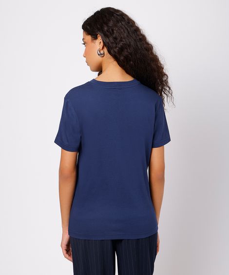 camiseta feminina de algodão endless potential mindset azul