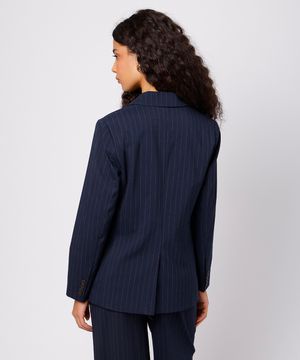 blazer de alfaiataria feminino mindset azul