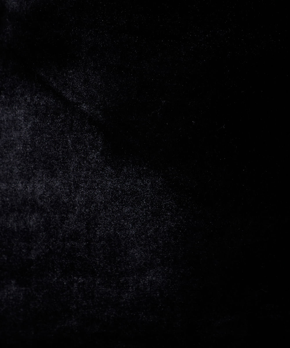 vestido slip dress midi feminino de veludo com renda mindset preto