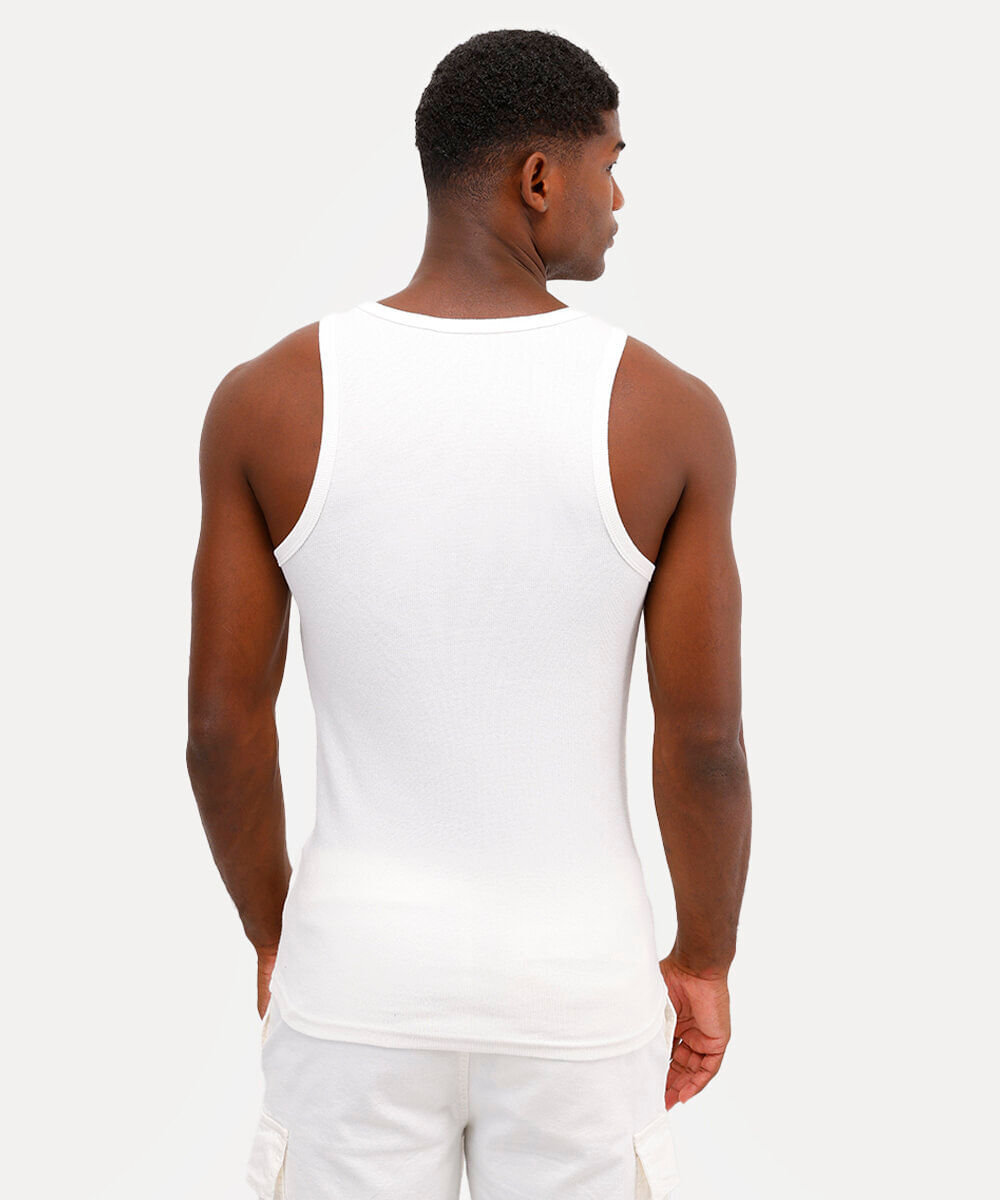 regata básica canelada branca