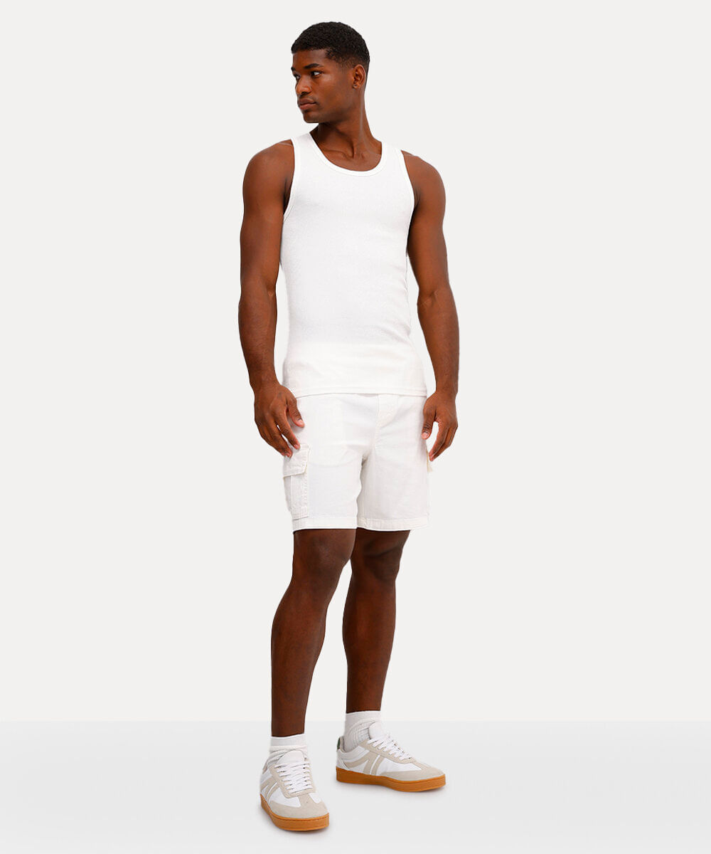 regata básica canelada branca